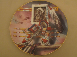 A Mile In His Mocc ASIN S Collector Plate Lisa Danielle Indian Native American - $19.99