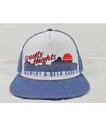 Gravity Heights Brewery Beer Garden Mesh Back Trucker Blue Hat Cap Snapback - $14.03 CAD