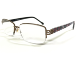 Vera Bradley Eyeglasses Frames Diane Bordeaux Blooms BDB Rectangular 53-... - $41.86