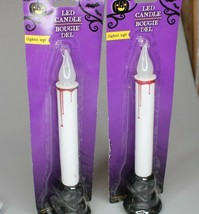 LED candle with red drips Halloween ( 2 items) - $8.90