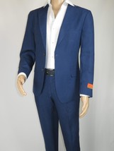 Men's ENZO Linen Spring Summer Suit Light Weight Breathable E58302-2 Navy Blue image 6