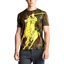 Polo Ralph Lauren Mens Big Horse Pony Camo T-Shirt Camouflage Green Yell... - $33.73