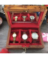 Thuya wooden Watch holder box with key, Jewelry Storage Watch Gift Box f... - £194.16 GBP