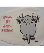 Vintage Hang On It’s Almost Christmas! Cat Iron-On - $3.99
