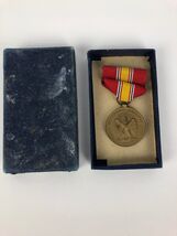Vintage 1953 Medal National Defense &amp; Ribbon With Original Box - FSTSHP USA - $329.62 MXN