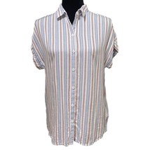 Beach Lunch Lounge Spencer Striped Nautical Camp Shirt Size XS - $19.99