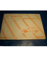 1989 SUBARU Hatchback Owners Manual  MSA5M8903B  1.6L  1.8L NEW NOS   - $190.17 MXN