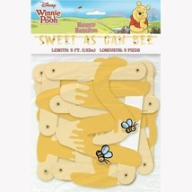 Winnie The Pooh Sweet As Can Bee Jointed 5 Ft Banner Birthday Shower - $4.45