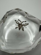 Vintage Sterling Silver CZ Butterfly Necklace Pendant 2cm - $13.81 CAD
