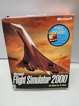 Microsoft Flight Simulator 2000 Original Damaged Box! Manuals Only NO SOFTWARE! - £7.77 GBP