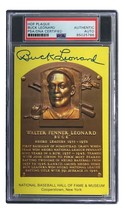 Buck Leonard Signed 4x6 Homestead Grays HOF Plaque Card PSA/DNA 85025786 - £69.77 GBP