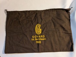 Goyard Paris Brown Felt Draw String Dust Bag Cover 21 x 14 - £26.41 GBP