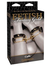 FETISH FANTASY GOLD CUFFS LUXURIOUS WRIST OR ANKLE RESTRAINT - £11.66 GBP