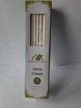 8&quot; Striped Paper Straws Party Wedding Picnic Tableware Birthday Decorati... - $3.56