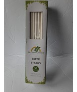 8&quot; Striped Paper Straws Party Wedding Picnic Tableware Birthday Decorati... - $4.99 CAD