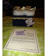 Annette Funicello Michael &amp; Gabriel 14th Angel Plush Bear Jewelry Box - €24,79 EUR