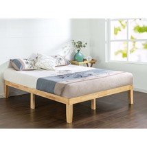 Full size Solid Wood Platform Bed Frame in Natural Finish - €381,19 EUR