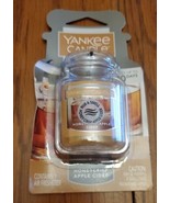 YANKEE CANDLE - HONEY CRISP APPLE CIDER  Car Jar Ultimate odor neutraliz... - £7.10 GBP