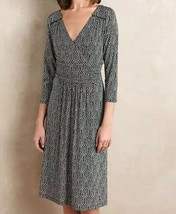 NWT Anthropologie Galena Midi Dress SMALL Black White Print Womens Knit ... - £35.54 GBP