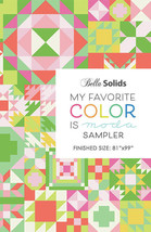 My Favorite Color Is Moda Project Sheet PS9900-21 - 81"x99" Bella Solids Pattern - £8.50 GBP