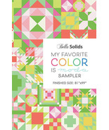 MY FAVORITE COLOR IS MODA Project Sheet PS9900-21 - 81&quot;x99&quot; Bella Solids... - £8.37 GBP