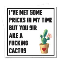 Filthy Sentiments Cactus Card - £25.37 GBP