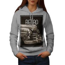 Wellcoda Retro USA Car Vintage Womens Hoodie, Retro Casual Hooded Sweatshirt - £29.43 GBP