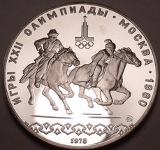 Silber Beweis Russland 1978-M 10 Rubel ~ Prägung 118,000 ~ Reit SPORTS ~... - £45.00 GBP