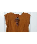 Indian Love Fire Brown Suede Indian Style Dress Loose Fit Juniors Girls ... - $14.88