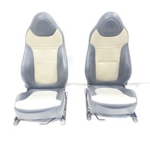 Pair of Gray and Beige Leather Seats OEM 2006 Pontiac Solstice90 Day Warranty... - £427.24 GBP