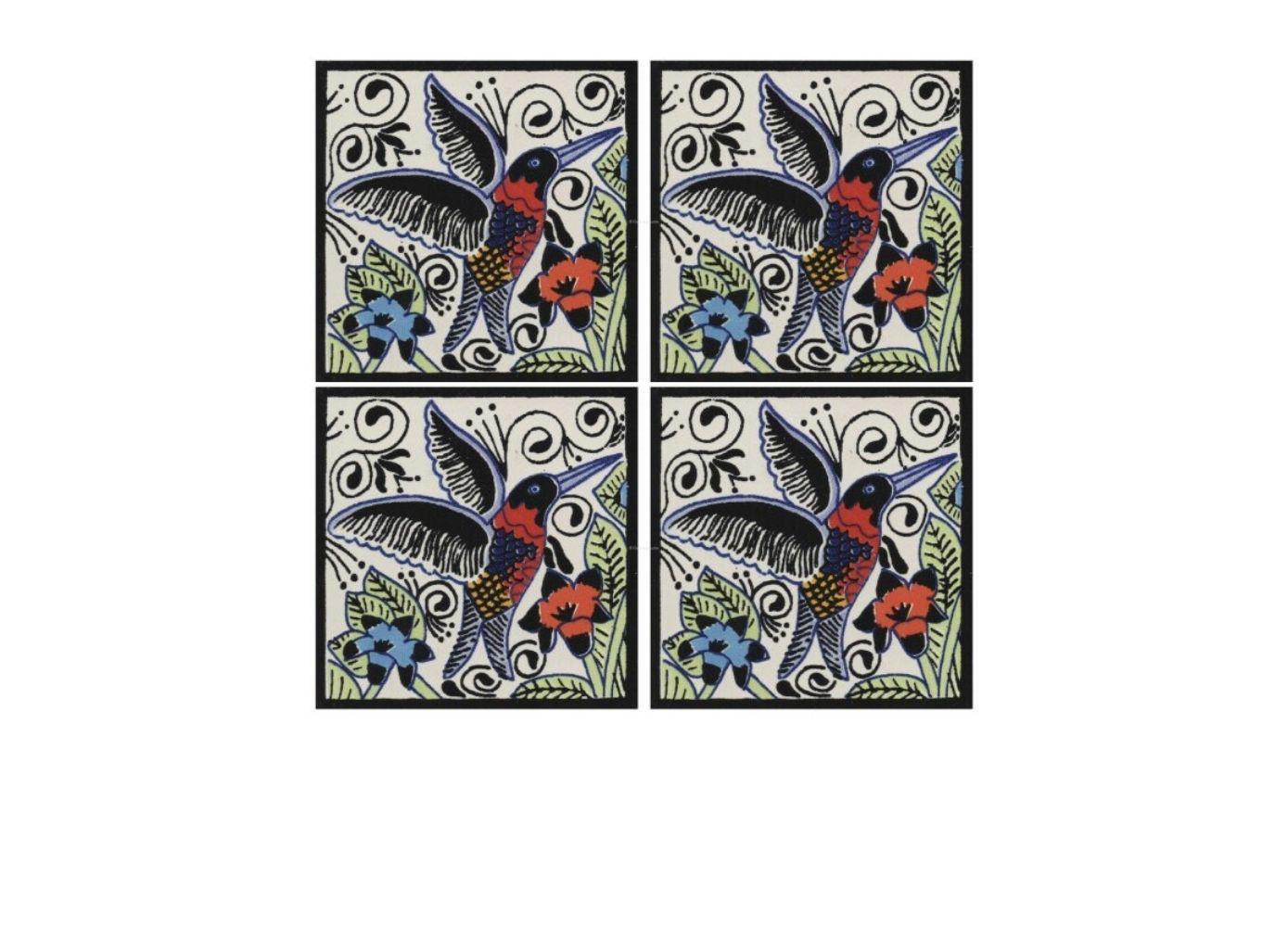 POOL TILES Mexican Talavera Ceramic Frost Proof Handcrafted Tiles - Humm... - $199.00