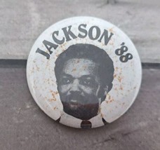 Jackson &#39;88 Pinback Button Jesse Civil Rights Presidential Election Camp... - $7.25