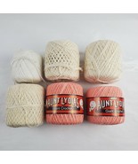 Lot 6 Rolls American Thread Aunt Lydia&#39;s Giant Crochet Thread Mercerized... - £27.15 GBP