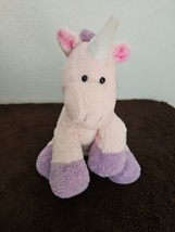 2007 Ty Pluffies Castles Unicorn Plush Stuffed Animal Lovey Pink Purple - $31.66
