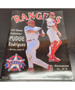 Texas Rangers 1997 Souvenir Program - Rangers Vs. A&#39;s July 4-6, 1997 - P... - £10.83 GBP