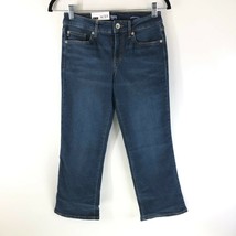 Chaps Womens Jeans Mid Rise Crop Kick Dark Wash Stretch Size 4/27 - £13.62 GBP
