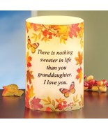 Fall Autumn Butterfly Floral Granddaughter Flameless LED Pillar Flicker ... - $402.80 MXN