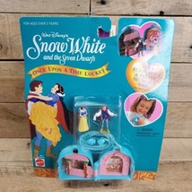 Disney Snow White Seven Dwarfs "Once Upon a Time" Locket Play Set Mattel-NIB - $16.78