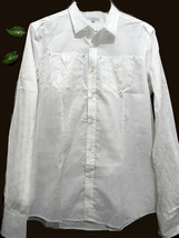 Adamus White Soft Cotton Blend Italy Men&#39;s Dress Button-Down Shirt Size 2XL - £29.14 GBP