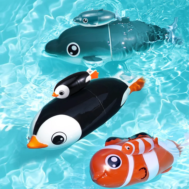 Diving pool bathtub toys Battery powered diving fish, swimming penguins, - £12.72 GBP+