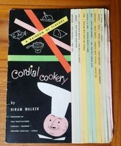 Hiram Walker Liquor Cookbook Cordial Cookery 2nd ed 1954 Rainbow of Flav... - $14.50