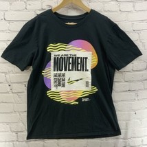 The Nike Tee Sz L Black We Are The Movement Athletic Cut Decal - $19.79
