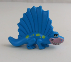 1992 Blue Stegosaurus Flintstones Fruity Pebbles Cereal Toy - £3.92 GBP