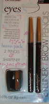 L.A.Colors Bonus Pack Eyeliner/Brow Pencils with Sharpener Dark Brown - $14.99