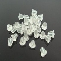 Approximately 100pcs Octagon Shape Plastic Earring Backs For Diy Earrings,  Studs, Posts