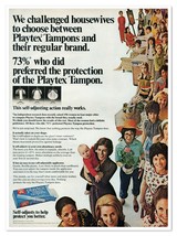 Playtex Tampons Choice of Housewives Vintage 1972 Full-Page Magazine Ad - £7.61 GBP