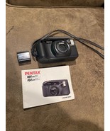 Pentax IQZoom 60 38-60mm AF Zoom Macro Point &amp; Shoot Film Camera Untested - $34.65