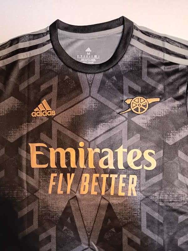 Gabriel Martinelli #11 Arsenal FC EPL Stadium Black Away Soccer Jersey 2022-2023 Item image 4