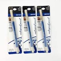 THREE Milani Stay Put Waterproof Eyeliner Pencil 05 Keep On Sapphire Blue New - £31.96 GBP