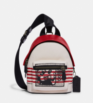 Coach Disney Mickey Mouse X Keith Haring Small West Backpack Crossbody C6910 - £193.28 GBP